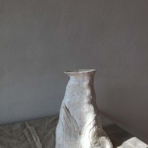 Side view - big decorative vase