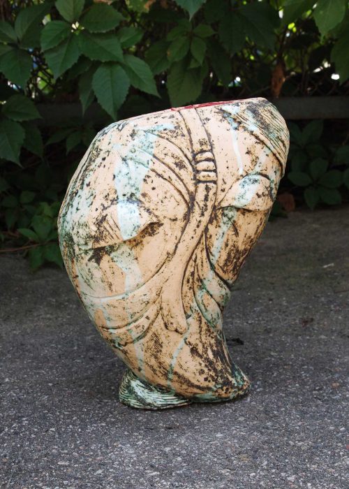 Decorative Ceramic Vase - Series ``Imagination`` (Handmade)