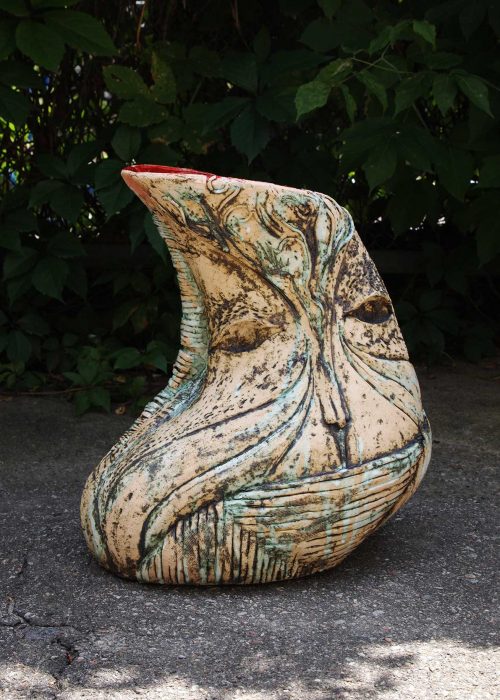 Decorative Ceramic Vase - Series ``Imagination`` (Handmade)