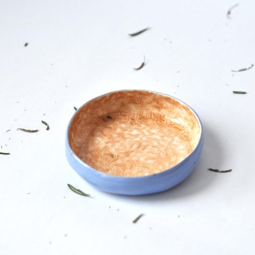 Front view - Small deep plate (Handmade)