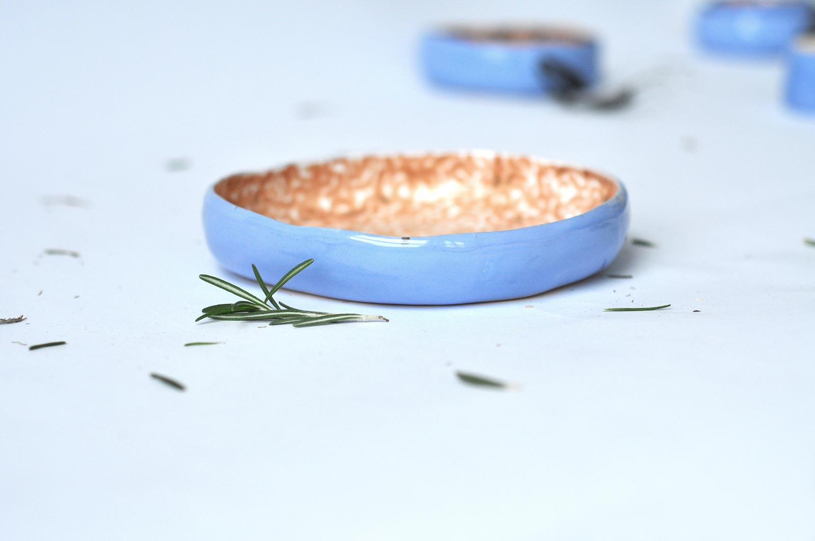 Deep ceramic plate (Handmade)