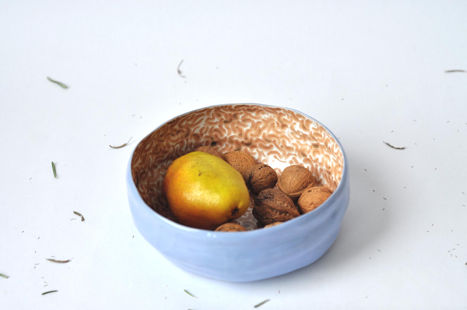 Front view - Big ceramic plate (Handmade)