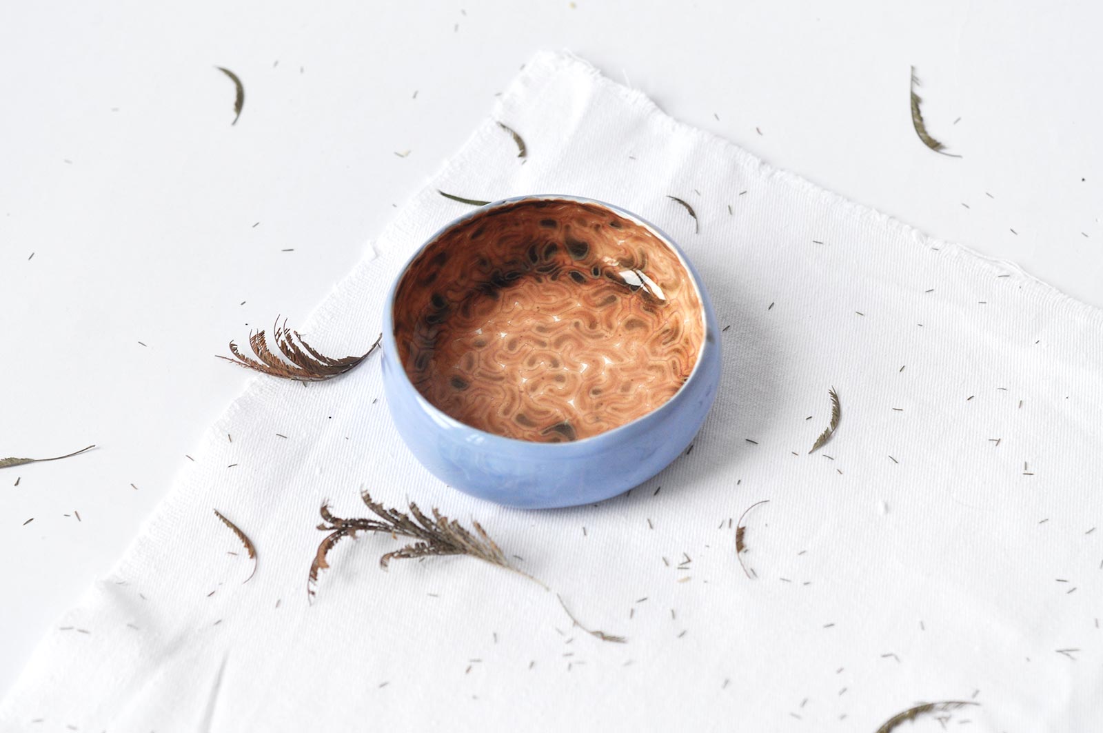 Front view - Big bowl from ceramics (Handmade)