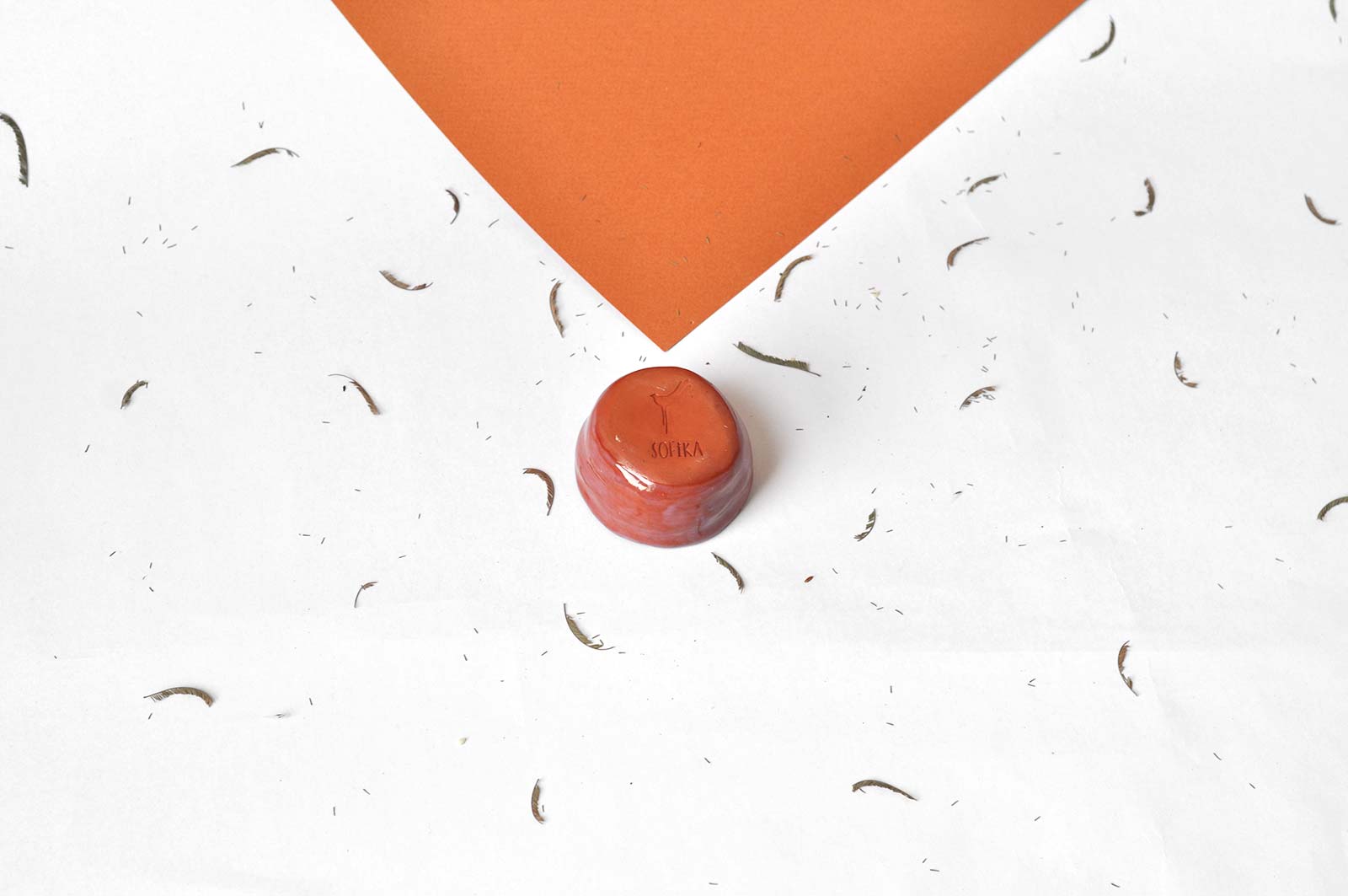 Rear view - Small bowl (Handmade)