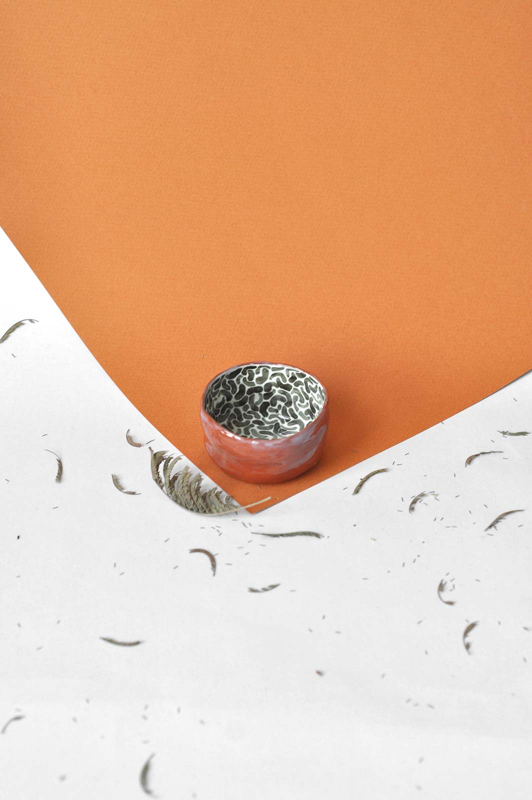 Front view - Ceramic bowl (Handmade)