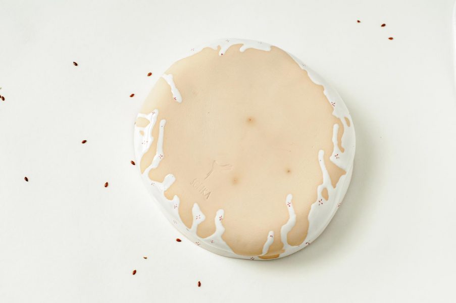 Deep dishes - collection ``Flowers with milk``