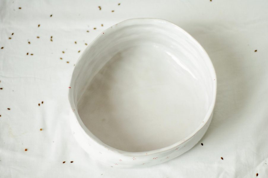 Large plates - collection ``Flowers with milk``