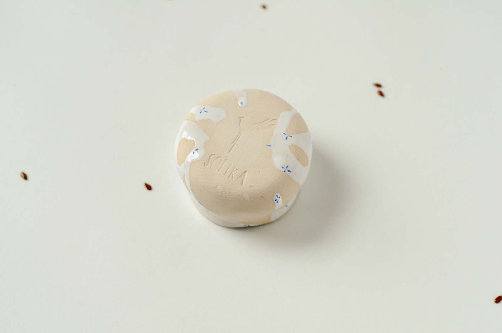 Rear view - Ceramic sauceboat (Handmade)