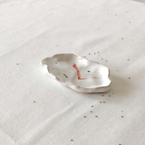 Top view - decorative ceramic plate