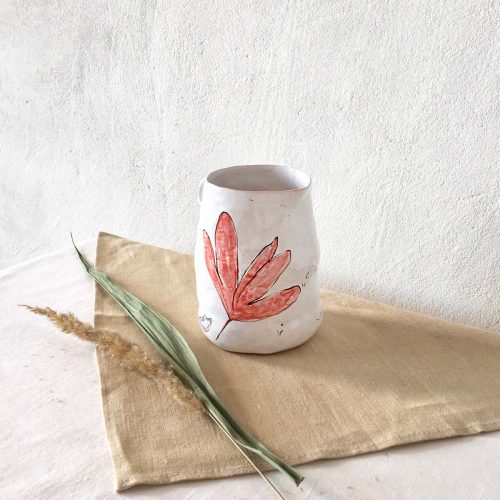 Ceramic jug - side view