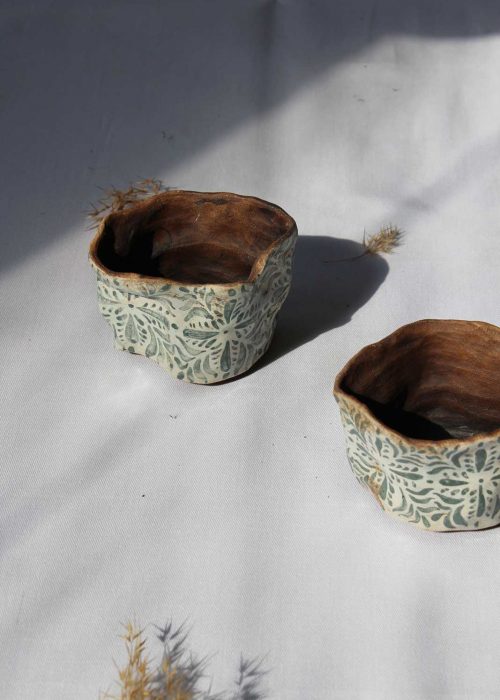 Set of decorative flower pots (Artistic ceramics)