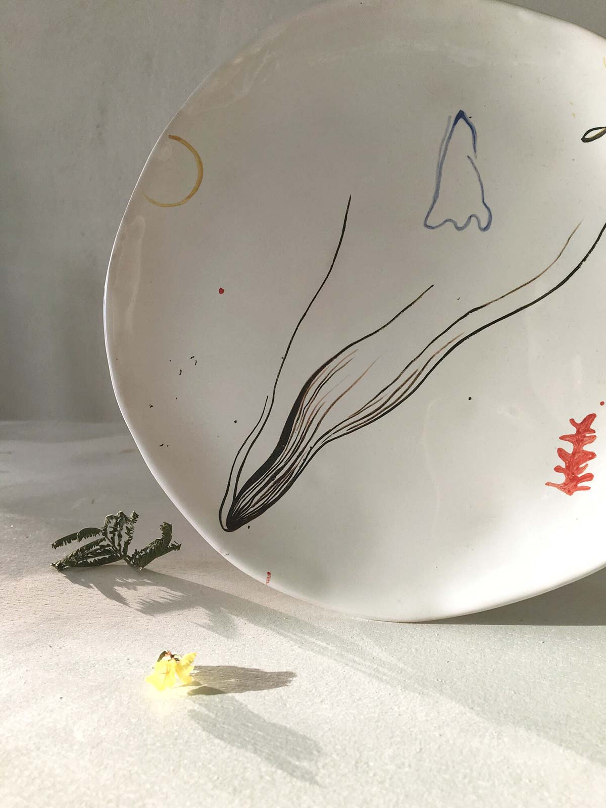 Front view - Plate handmade