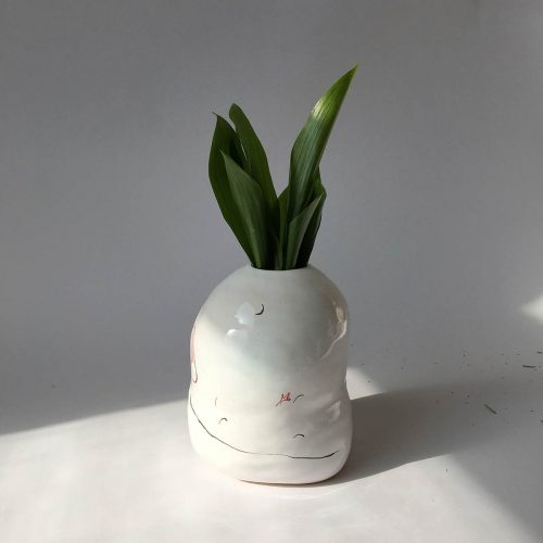 Side view - Decorative vase for flowers (Handmade)