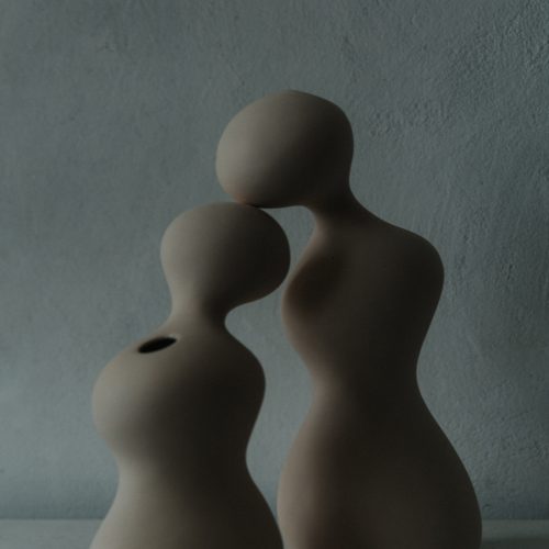 Set of flower vases "Kiss"