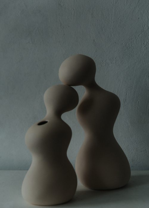 Set of flower vases "Kiss"