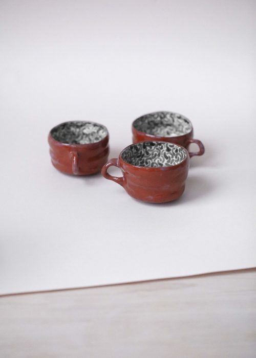 Декоративні чашки з кераміки - Колекція «Дежавю №2» (Ручна робота)