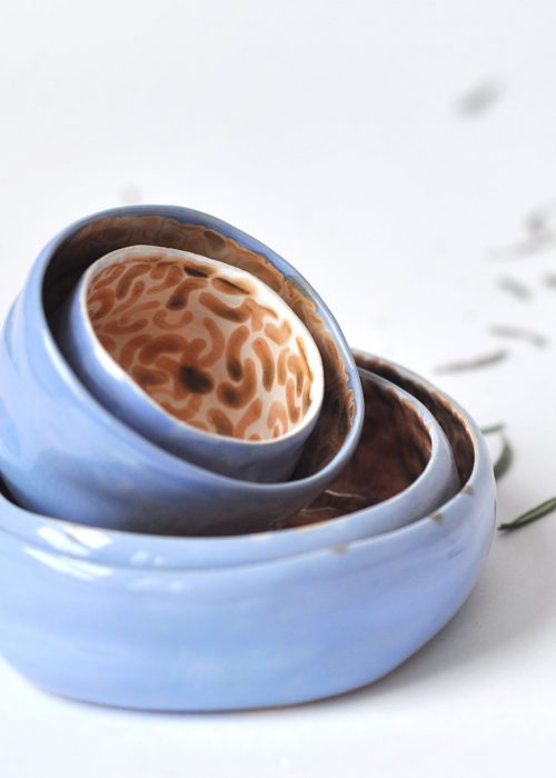 Декоративні керамічні тарілки і піали - Колекція «Дежавю» (Ручна робота)