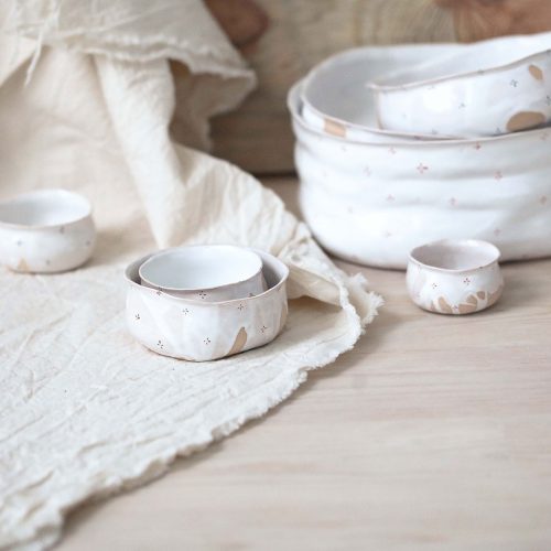 Колекція посуду «Квіти з молоком»