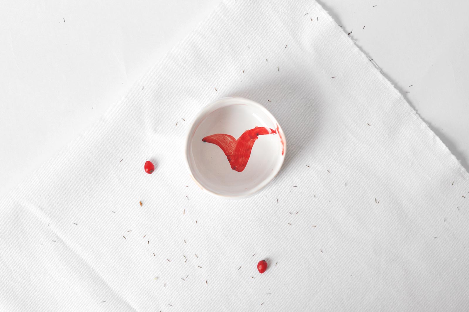 Вид спереду - Маленька піала (Ручна робота)