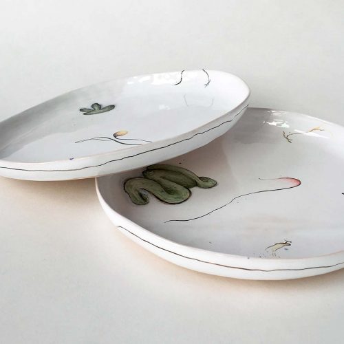 Плоскі тарілки - вид збоку