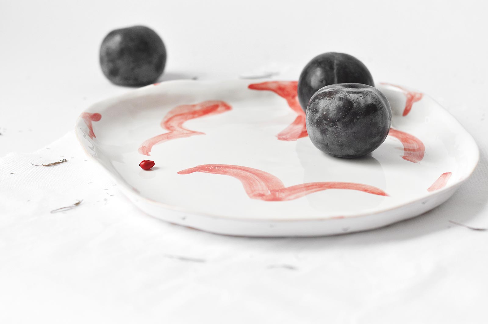 Велика плоска тарілка (Ручна робота)