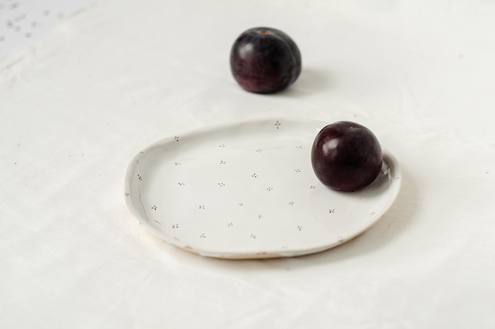 Плоска тарілка з кераміки (Ручна робота)