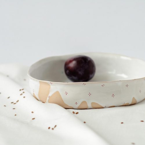 Глибокі тарілки з колекції «Квіти з молоком»