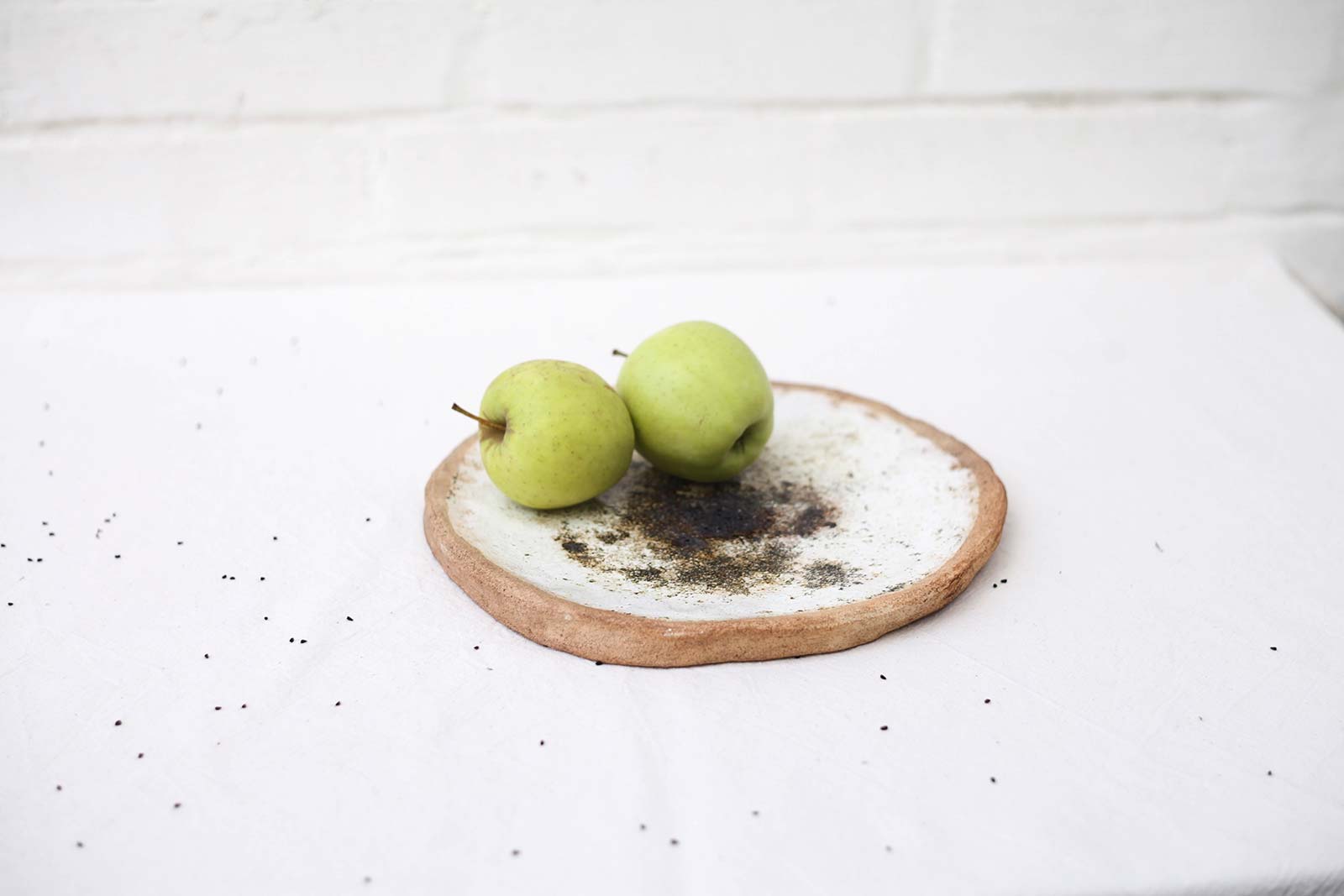 Вид збоку - Декоративне керамічне блюдо (Ручна робота)