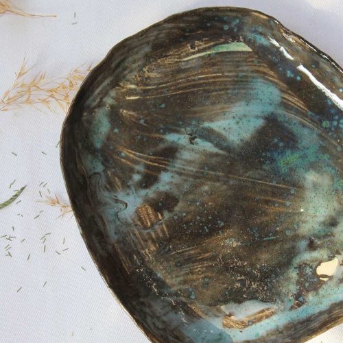 Вид спереду - Декоративна керамічна тарілка (Ручна робота)