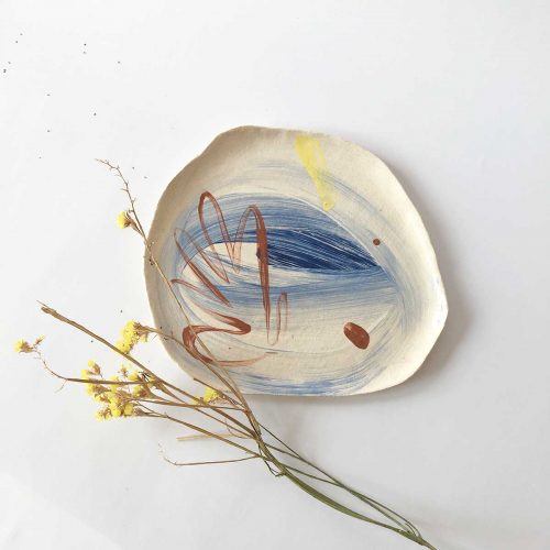 Вид спереду - Велика декоративна тарілка (Ручна робота)