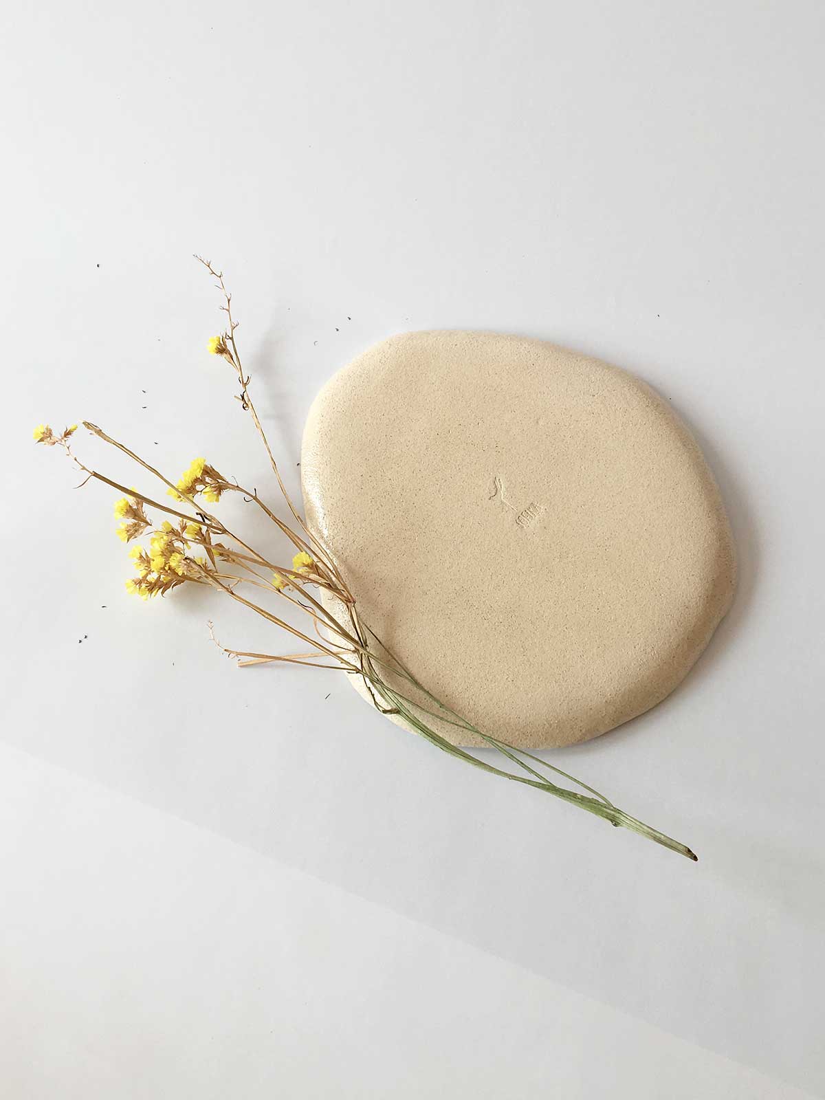 Вид ззаду - Велика декоративна тарілка (Ручна робота)