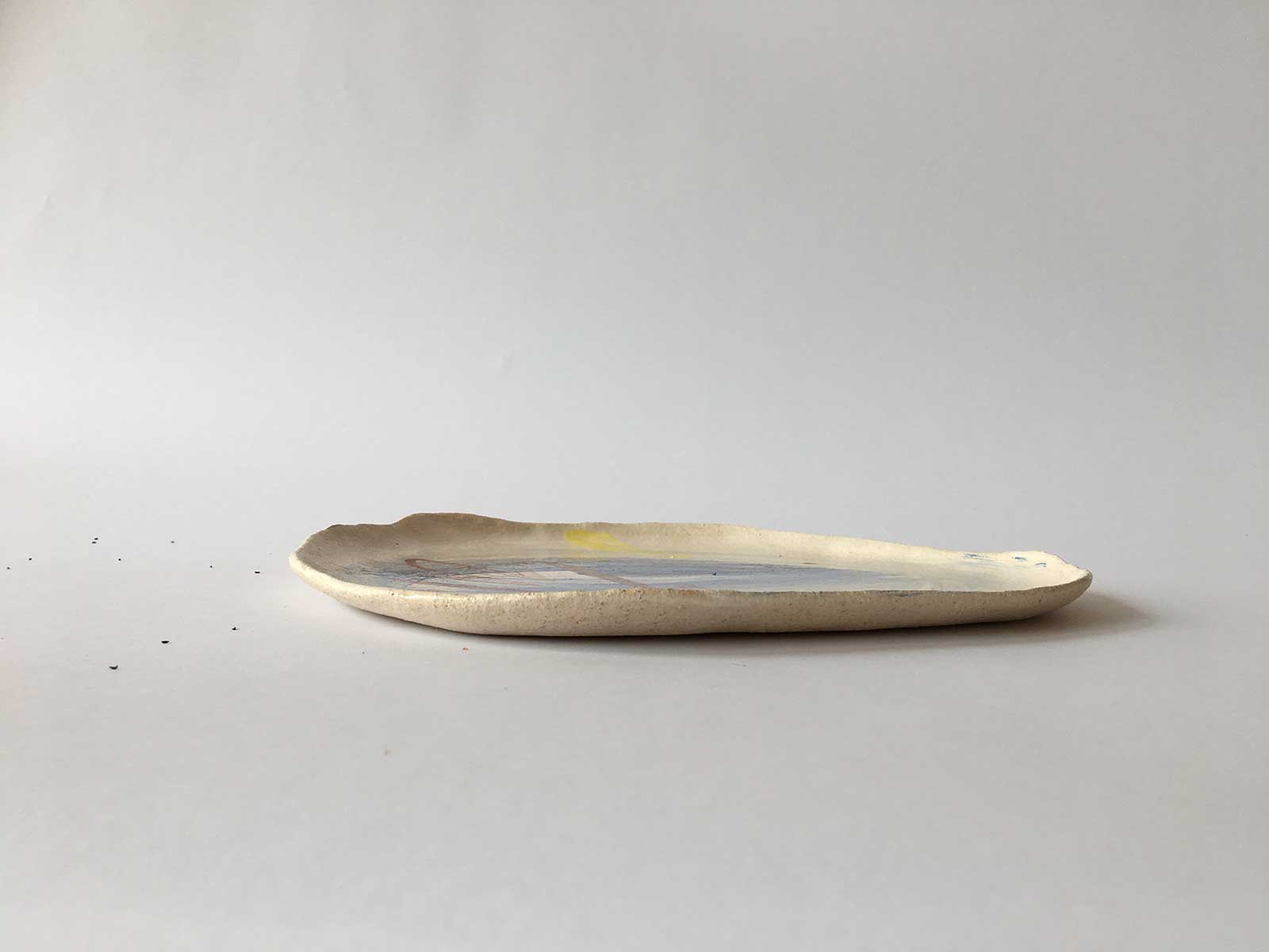 Вид збоку - Велика декоративна тарілка (Ручна робота)