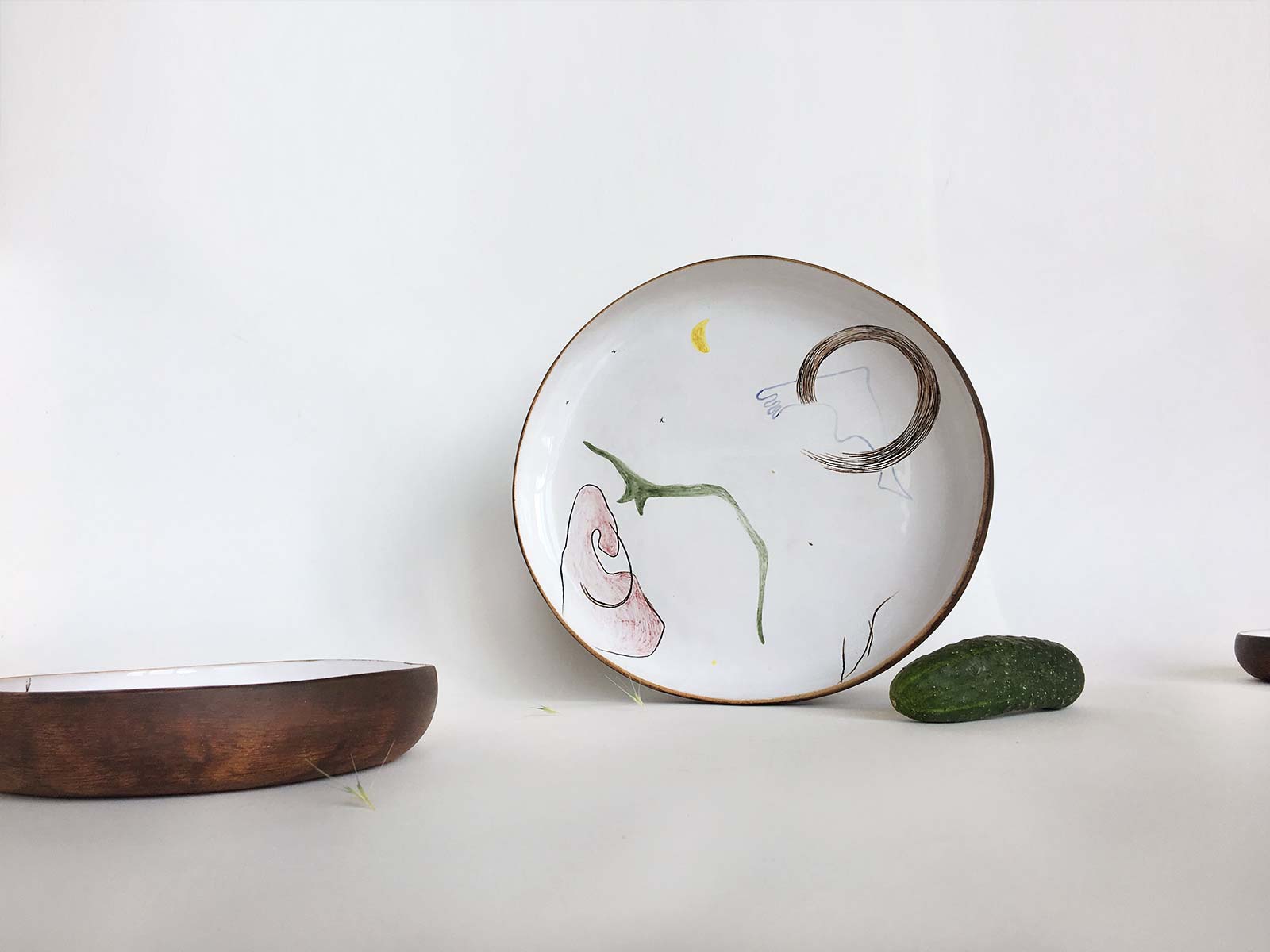 Керамічна тарілка з колекції «Космічність» №1