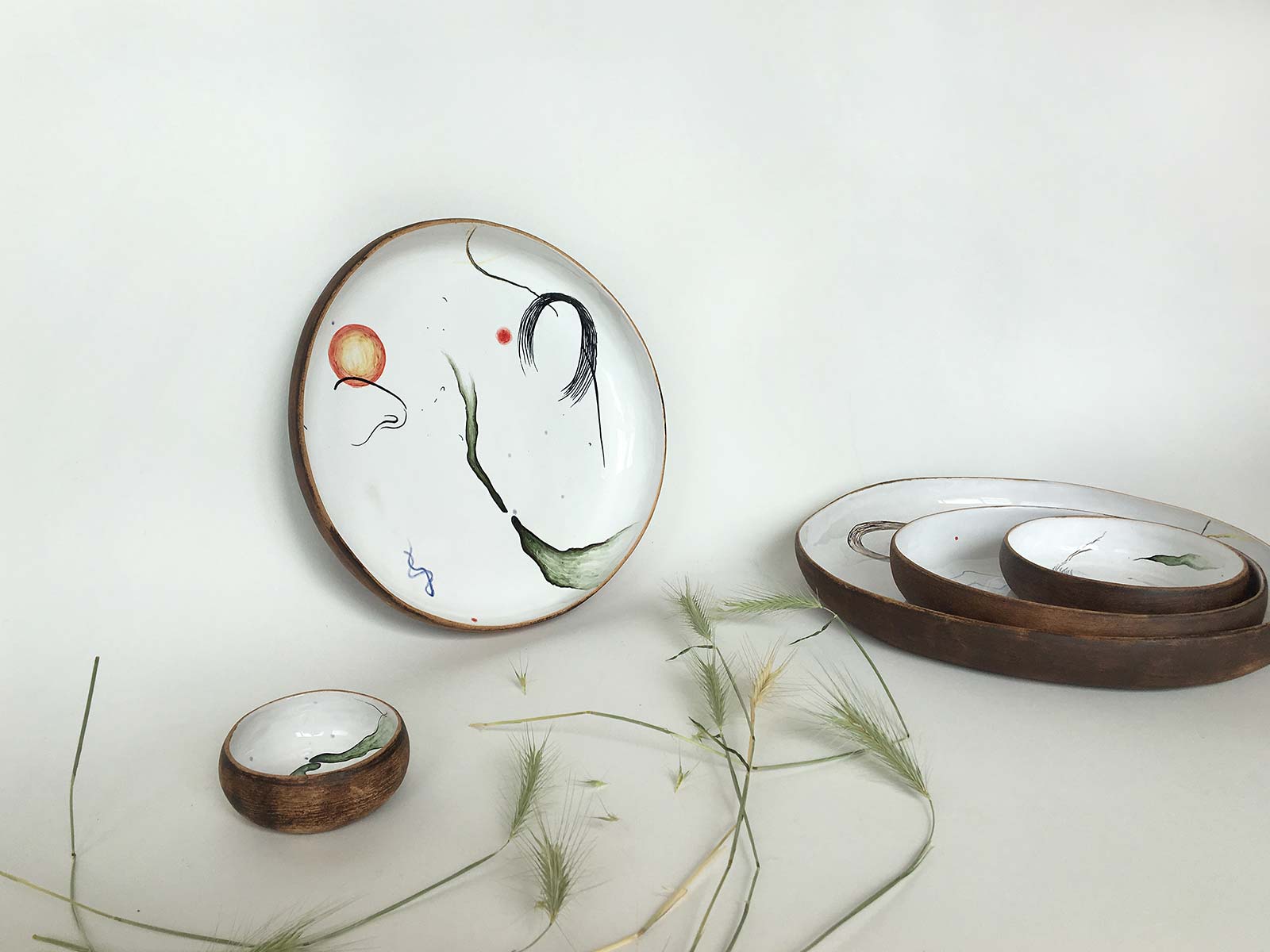 Керамічна тарілка з колекції «Космічність» №2