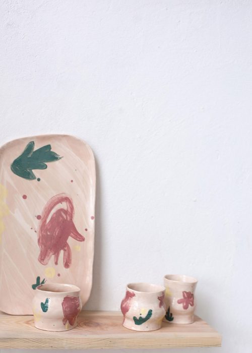 Декоративные стаканы из керамики - Набор «Непринужденность №2» (Ручная работа)