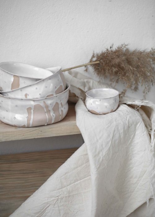 Коллекция декоративной посуды «Цветы с молоком» (Художественная керамика)