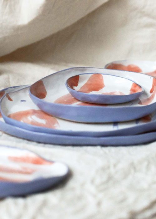 Серия декоративных тарелок «Апельсины» (Художественная керамика)