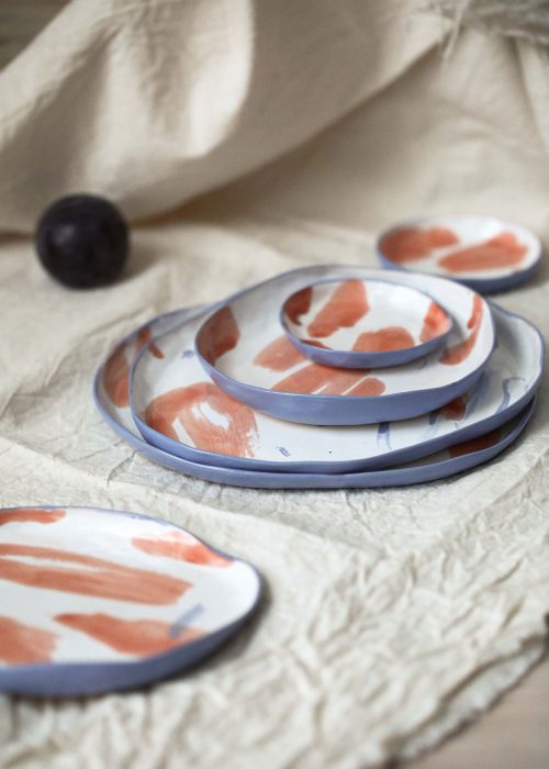 Декоративные керамические тарелки - Серия «Апельсины» (Ручная работа)