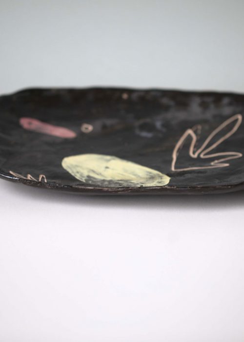 Декоративная тарелка из керамики - Набор «Непринужденность» (Ручная работа)