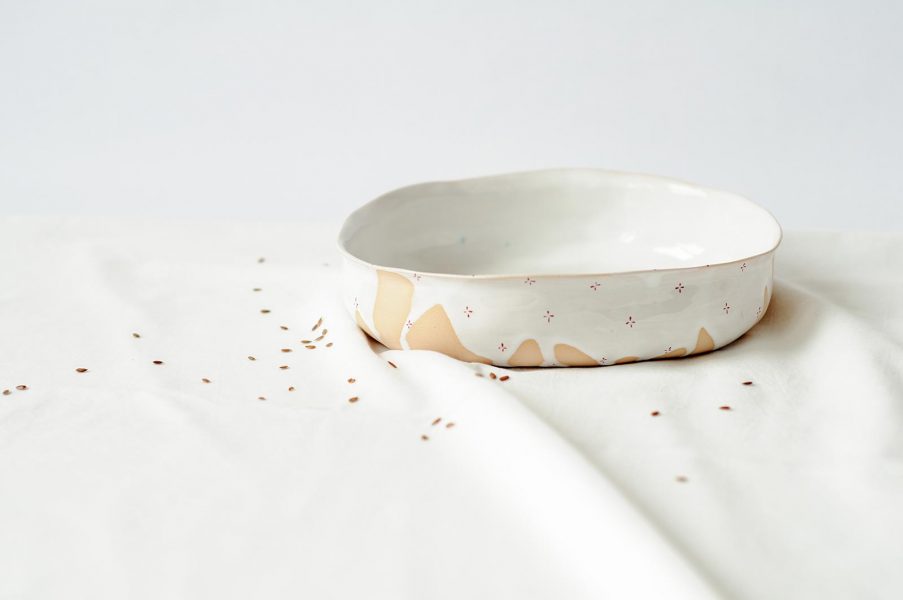 Глубокие тарелки - коллекция «Цветы с молоком»