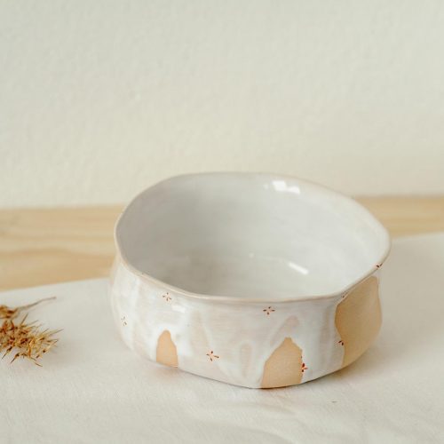 Вид сбоку - Маленькая глубокая тарелка из керамики (Ручная работа)