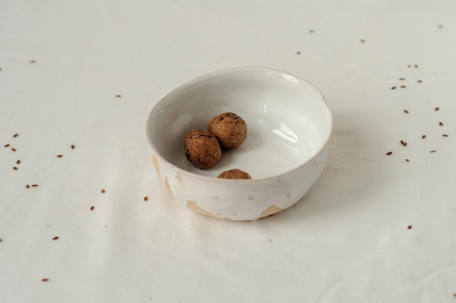 Маленькие тарелки - коллекция «Цветы с молоком»