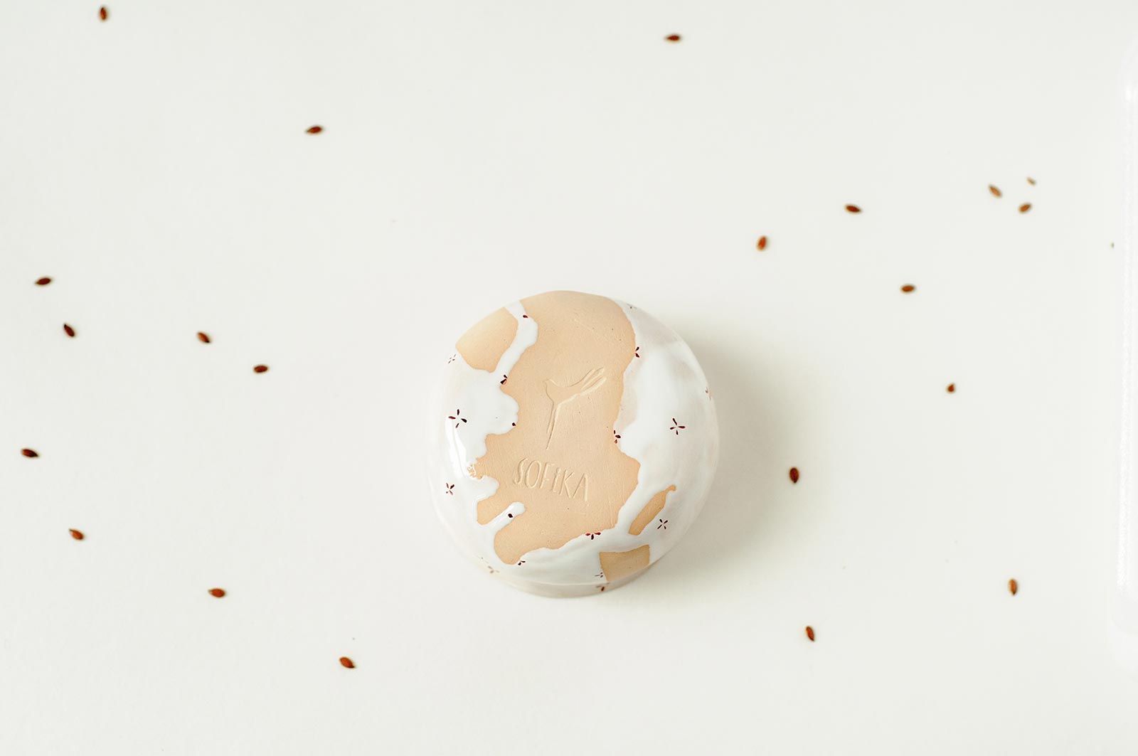 Вид сзади - Декоративная пиала (Ручная работа)