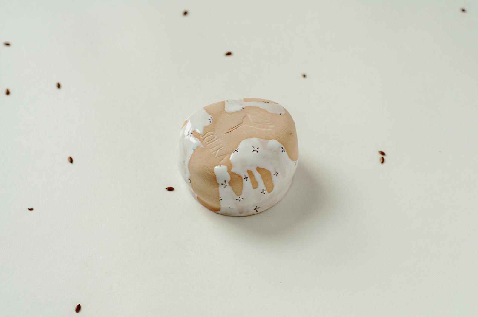 Вид сзади - Соусник из керамики (Ручная работа)