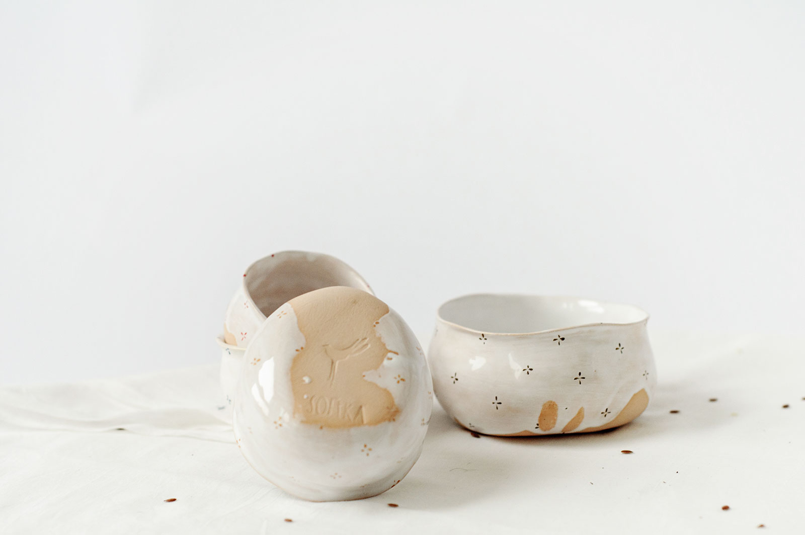 Декоративные соусники из керамики (Ручная работа)