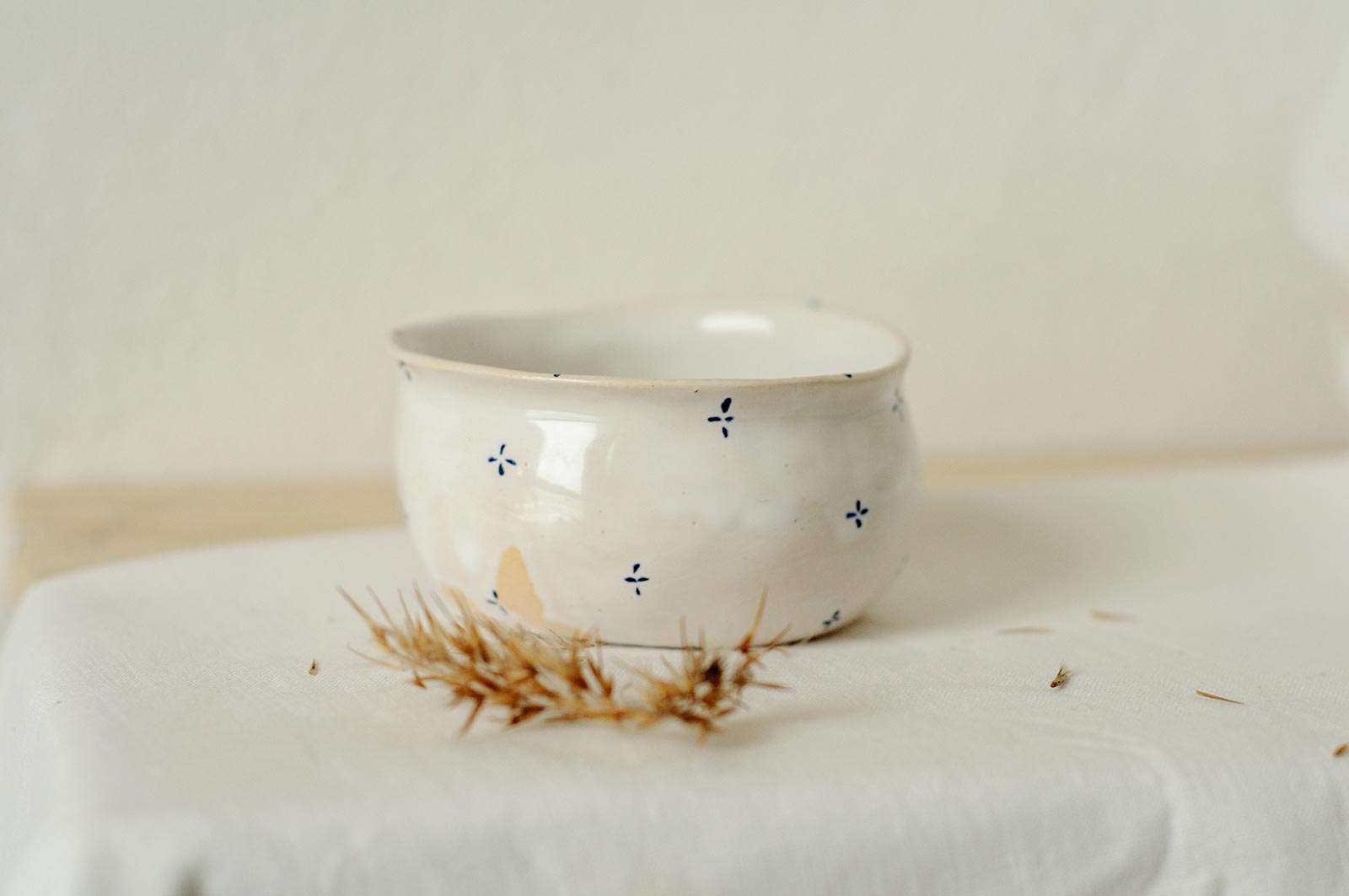 Вид сбоку - Керамическая пиала (Ручная работа)