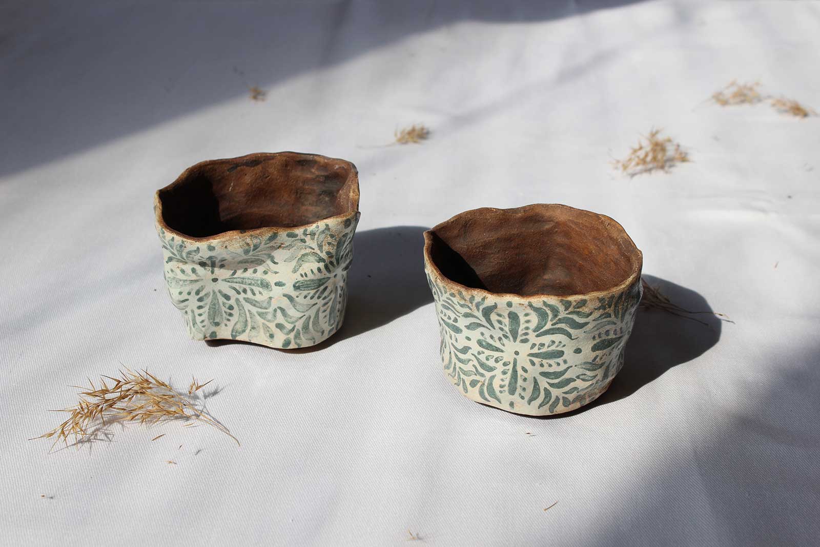 Вид сбоку - Декоративные горшки для цветов (Ручная работа)