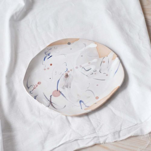 Вид спереди - Декоративная тарелка (Ручная работа)