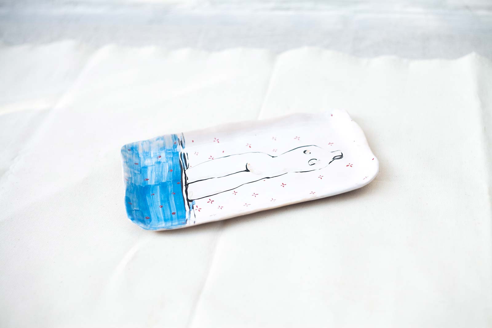 Прямоугольная декоративная тарелка (Ручная работа)