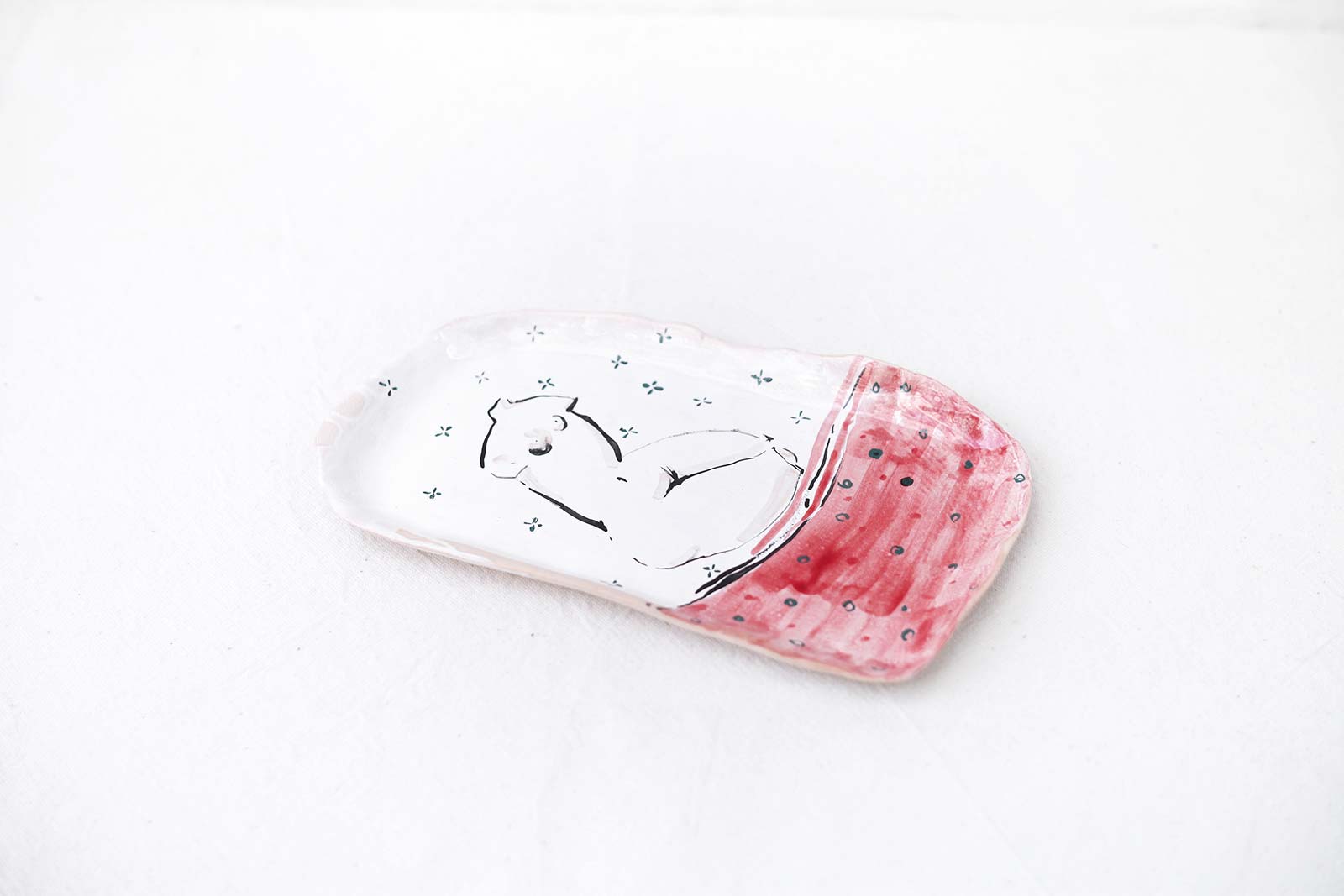 Декоративная прямоугольная тарелка (Ручная работа)